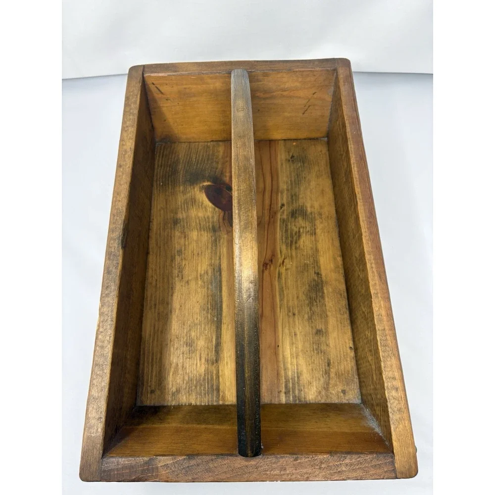 Vintage Large Wooden 90's Hearts Utility Caddy Granny Cottage Farmhouse 18